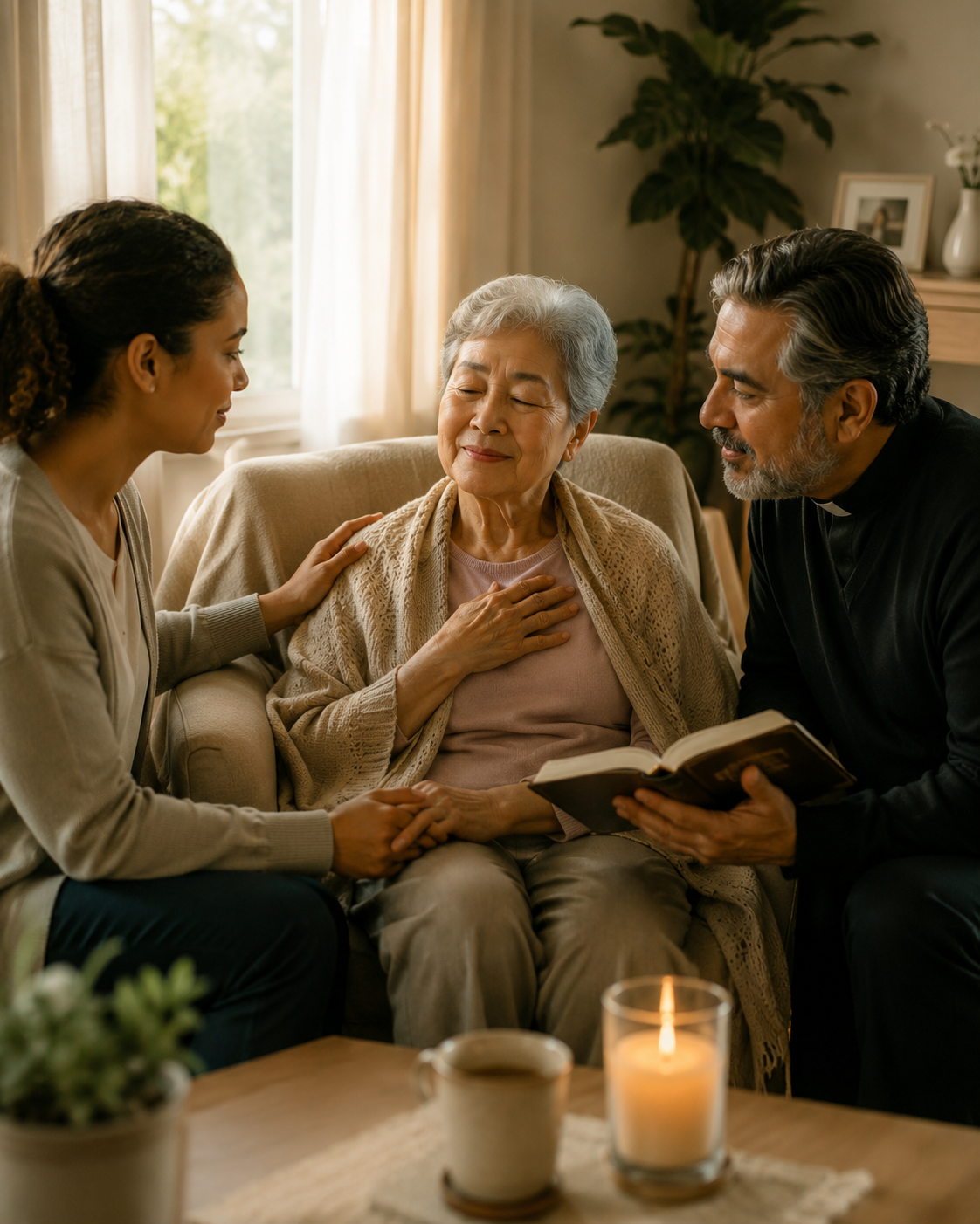 Home reassurance scene
